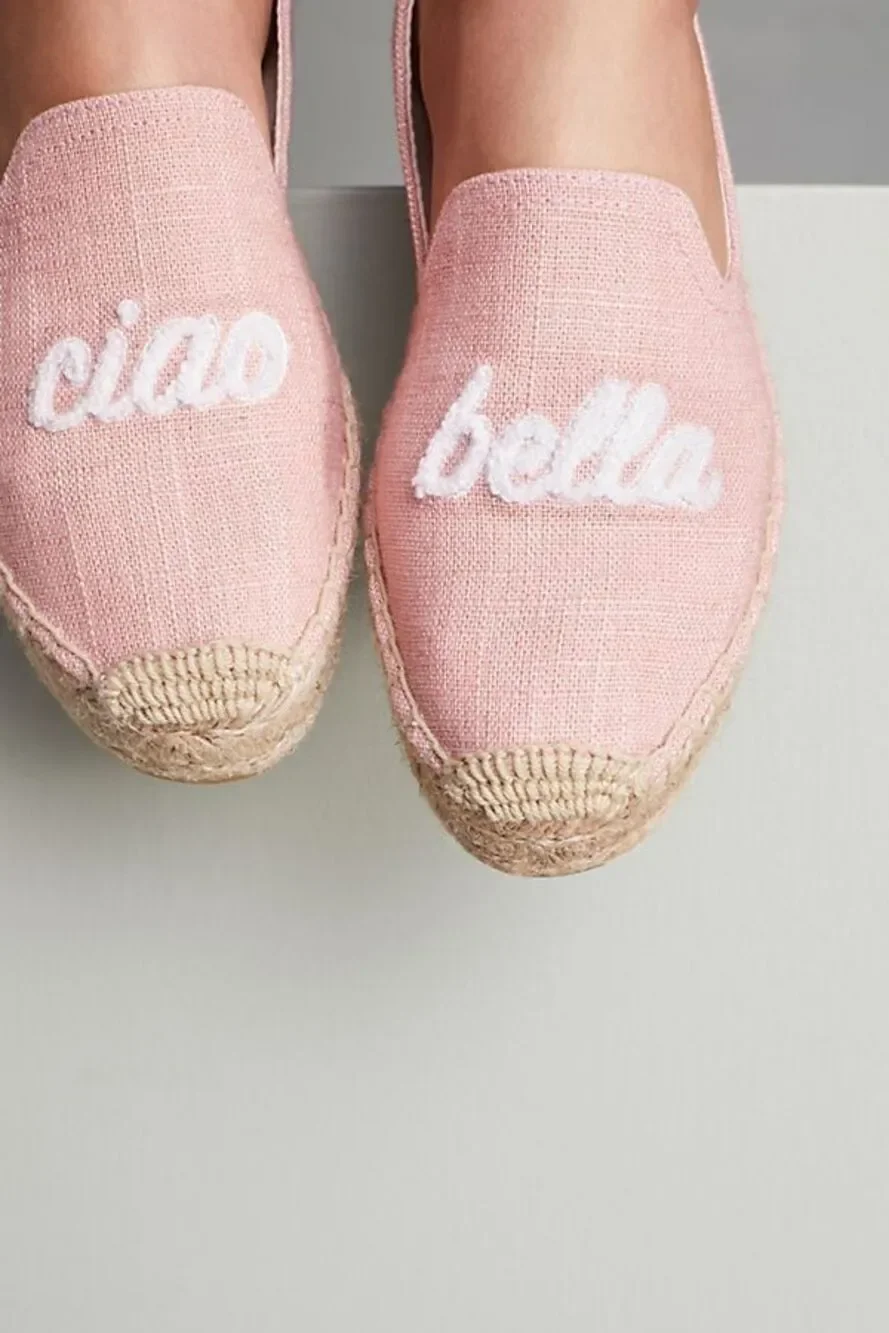 Soludos Ciao Bella Smoking Slipper Espadrilles Size 10